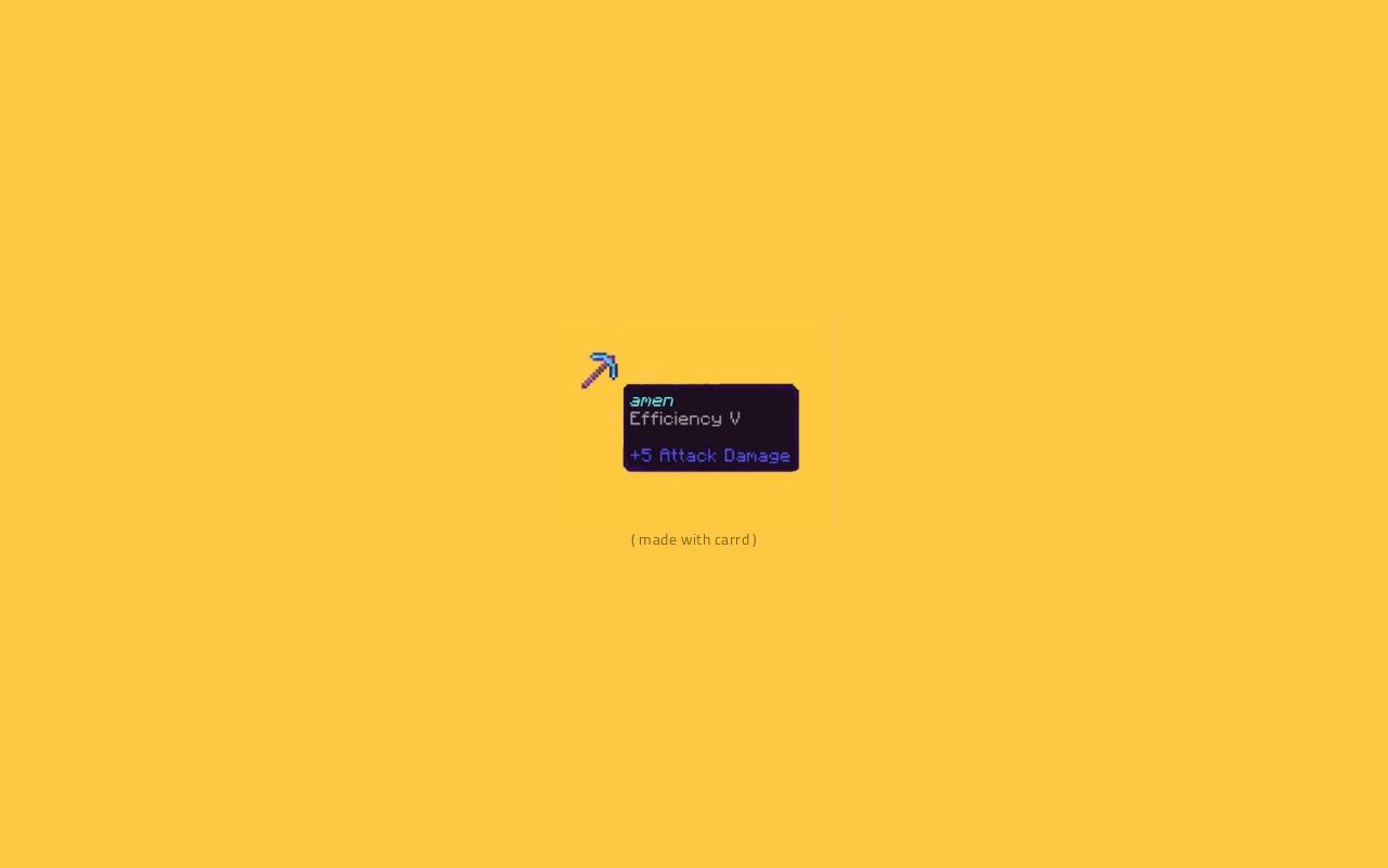 Carrd profile picture for @efficiency